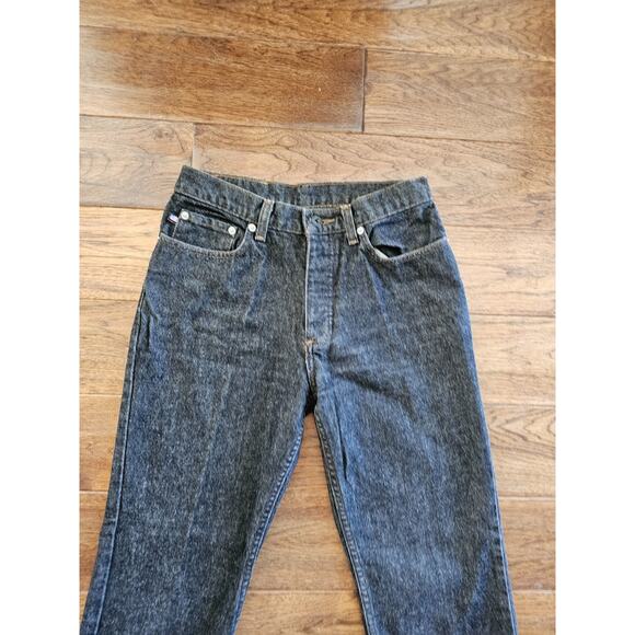 Polo Jeans Co RL Vintage Buttonfly Jeans Black Women's Size 6 Mid Rise Boot Cut - Picture 9 of 9